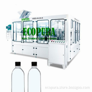 Bottled Water Filling Line / 3-in-1 Monobloc Filling Machine 12, 000bph